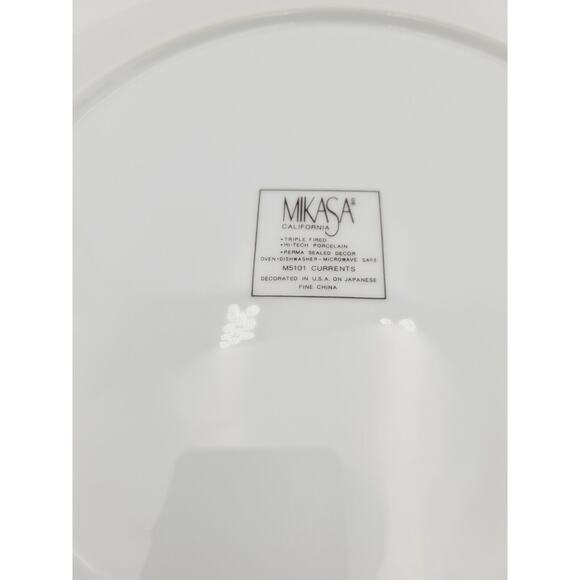Mikasa California Currents Round Serving Plate Platter M5101 12" Round - Picture 8 of 9